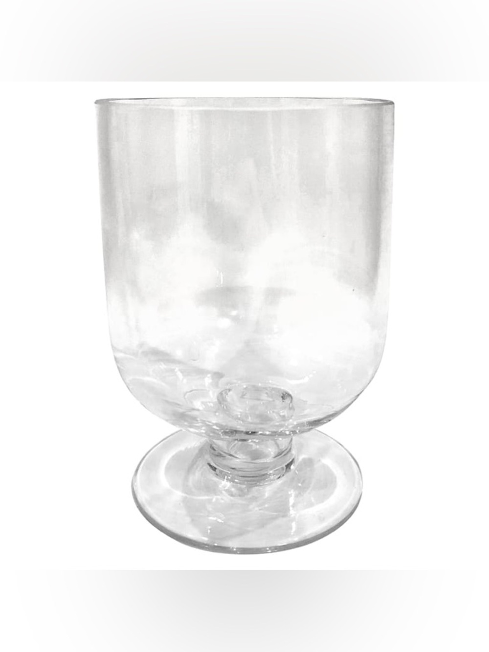 Clear Glass Trifle Vase, 6.5"x 5”